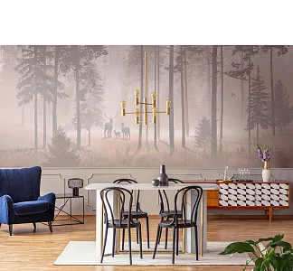 Фото Фреска ALBA Natura арт. 800121 - Лес и деревья | Студия фресок и фотопанно "La Stanza"