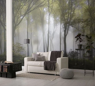 Фото Фреска ALBA Natura арт. 800171 - Лес и деревья | Студия фресок и фотопанно "La Stanza"