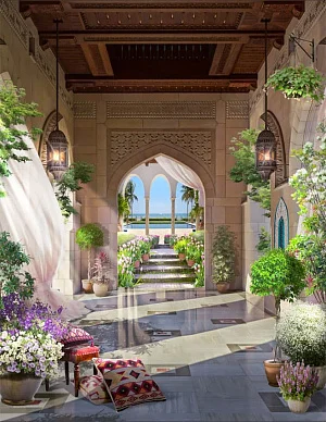 Фото Фреска Пейзажи Арки, лестницы арт. a_942 - Пейзажи|Арки, лестницы | Студия фресок и фотопанно "La Stanza"