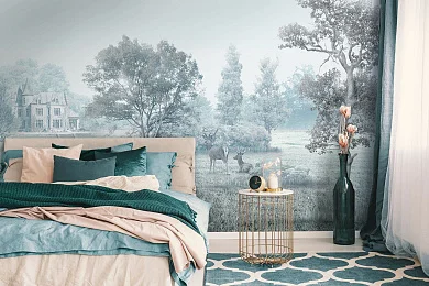 Фото Фреска ALBA Natura арт. 800111 - Лес и деревья | Студия фресок и фотопанно "La Stanza"