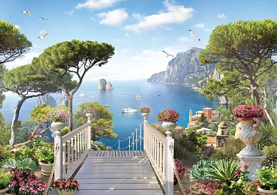 Фото Панно-фотообои Лестница к морю -  | Студия фресок и фотопанно "La Stanza"