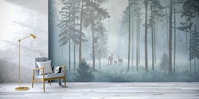 Фото Фреска ALBA Natura арт. 800122 - Лес и деревья | Студия фресок и фотопанно "La Stanza"