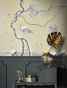 Фото Фреска Tesoro арт. 01122-GL - Шинуазри | Студия фресок и фотопанно "La Stanza"