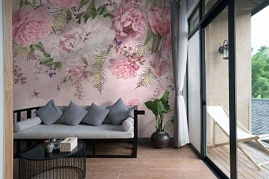 Фото Фреска ALBA Flora арт. 800633 - Цветы | Студия фресок и фотопанно "La Stanza"