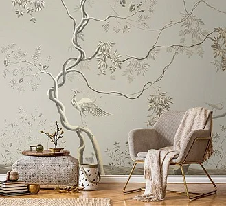 Фото Фреска Tesoro арт. 01125-GL - Шинуазри | Студия фресок и фотопанно "La Stanza"