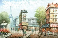 Фото Улочка Парижа мастихином -  | Студия фресок и фотопанно "La Stanza" 1