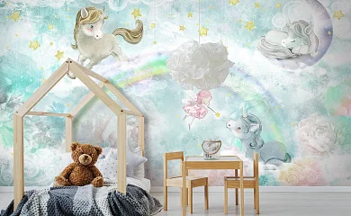 Фото Фреска Детские фрески арт. 800578 - Детские|Для девочки | Студия фресок и фотопанно "La Stanza"