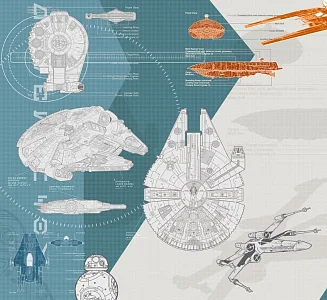 Фото Корабли из звездных воин - Сюжеты|Современные | Студия фресок и фотопанно "La Stanza"