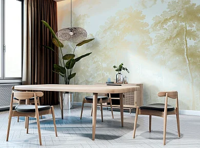 Фото Фреска Tesoro 2 арт. 02131-G - Лес и деревья | Студия фресок и фотопанно "La Stanza"