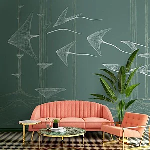 Фото Фреска Tesoro арт. 01451-S - Line art | Студия фресок и фотопанно "La Stanza"