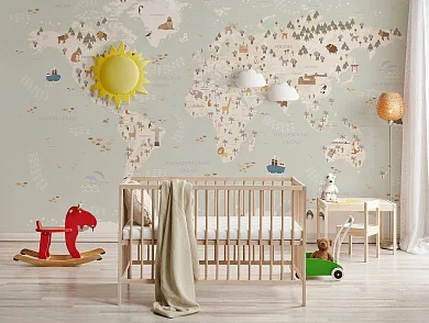 Фото Фреска Детские фрески арт. 800552 - Детские|Для девочки | Студия фресок и фотопанно "La Stanza"