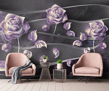 Фото Фреска ALBA Flora арт. 800602 - Цветы | Студия фресок и фотопанно "La Stanza"