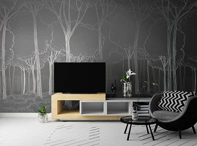 Фото Фреска Tesoro 2 арт. 02030-S - Лес и деревья | Студия фресок и фотопанно "La Stanza"