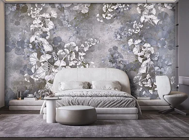 Фото Фреска Tesoro 2 арт. 02063-F - Цветы | Студия фресок и фотопанно "La Stanza"