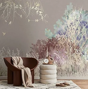 Фото Фреска Tesoro арт. 01263-GL - Лес и деревья | Студия фресок и фотопанно "La Stanza"