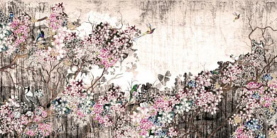 Фото Фреска Тренды Шинуазри арт. 980037 - Шинуазри | Студия фресок и фотопанно "La Stanza"