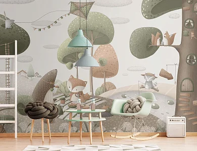 Фото Фреска ALBA Dreams арт. 800720 - Детские|Для мальчика  | Студия фресок и фотопанно "La Stanza"