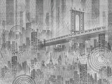 Фото Фреска Тренды Простые решения арт. 911085 - Сюжеты|Ретро | Студия фресок и фотопанно "La Stanza"