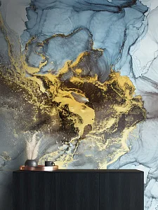 Фото Фреска ALBA Abstract арт. 800777 - Флюиды  | Студия фресок и фотопанно "La Stanza"