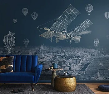 Фото Фреска Tesoro арт. 01480-G - Line art | Студия фресок и фотопанно "La Stanza"