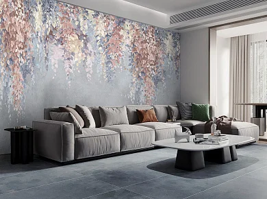 Фото Фреска Tesoro 2 арт. 02096-F - Цветы | Студия фресок и фотопанно "La Stanza"