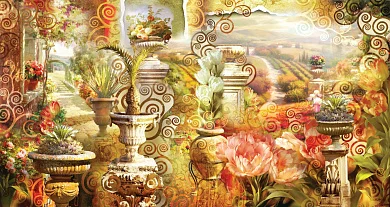 Фото Панно-коллаж «Тоскана» -  | Студия фресок и фотопанно "La Stanza"