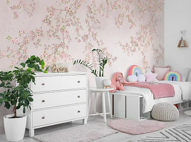 Фото Фреска Tesoro 2 арт. 02085-F - Цветы | Студия фресок и фотопанно "La Stanza"