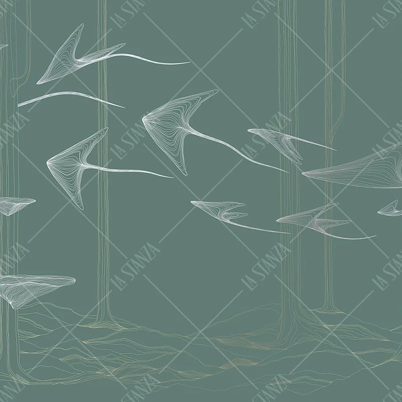 Фото Фреска Tesoro арт. 01451-S - Line art | Студия фресок и фотопанно "La Stanza" 1