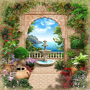 Фото a_983 - Пейзажи|Арки, лестницы | Студия фресок и фотопанно "La Stanza"