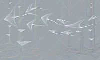 Фото Фреска Tesoro арт. 01450-G - Line art | Студия фресок и фотопанно "La Stanza" 1
