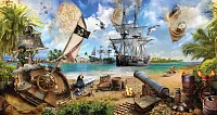 Фото Панно пираты - Детские|Для мальчика  | Студия фресок и фотопанно "La Stanza" 1