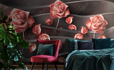 Фото Фреска ALBA Flora арт. 800604 - Цветы | Студия фресок и фотопанно "La Stanza"