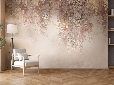 Фото Фреска Tesoro 2 арт. 02097-F - Цветы | Студия фресок и фотопанно "La Stanza"