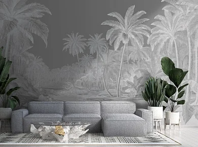 Фото Фреска Tesoro 2 арт. 02012-S - Тропики  | Студия фресок и фотопанно "La Stanza"