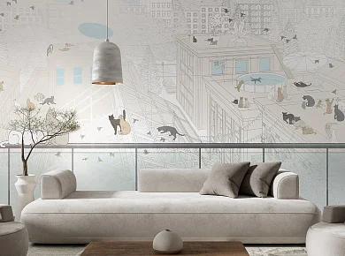 Фото Фреска Tesoro 2 арт. 02170-S - Графика  | Студия фресок и фотопанно "La Stanza"