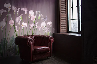 Фото Фреска ALBA Flora арт. 800258 - Цветы | Студия фресок и фотопанно "La Stanza"