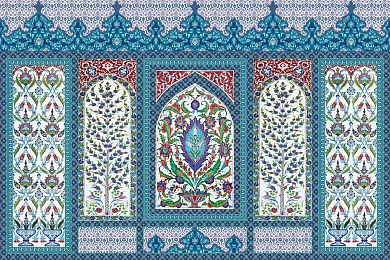 Фото Фреска Тренды Марракеш арт. 980202 - Орнаменты | Студия фресок и фотопанно "La Stanza"