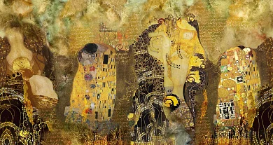 Фото Арт-панно на тему Климта - Сюжеты|Модерн | Студия фресок и фотопанно "La Stanza"