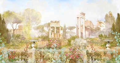 Фото Греческие развалины - Сюжеты|Античные | Студия фресок и фотопанно "La Stanza"