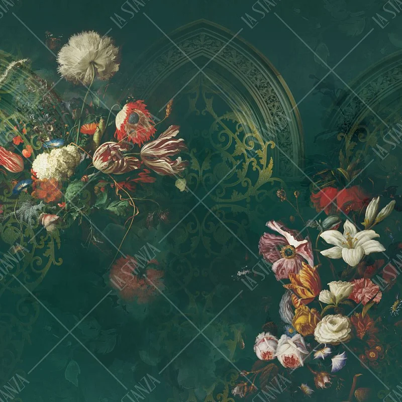 Фото Фреска ALBA Flora арт. 800267 - Цветы | Студия фресок и фотопанно "La Stanza" 1