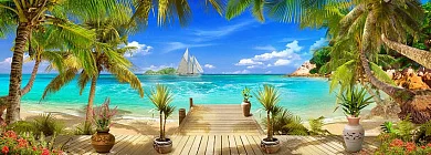 Фото Фреска Пейзажи Морские пейзажи и море арт. a_956 - Пейзажи|Морские виды | Студия фресок и фотопанно "La Stanza"