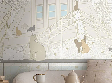 Фото Фреска Tesoro 2 арт. 02171-G - Графика  | Студия фресок и фотопанно "La Stanza"