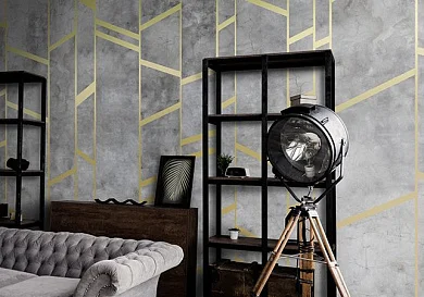 Фото Фреска Tesoro арт. 01520-G - Line art | Студия фресок и фотопанно "La Stanza"