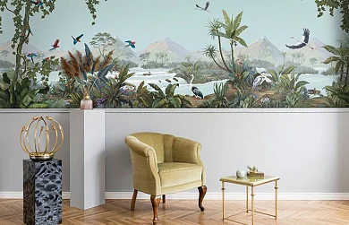 Фото Фреска Tesoro арт. 01202-F - Тропики  | Студия фресок и фотопанно "La Stanza"