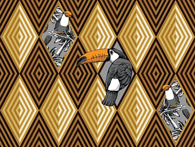 Фото Фреска Тренды Простые решения арт. 910718 - Детские|Для девочки | Студия фресок и фотопанно "La Stanza"