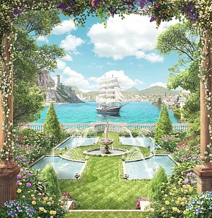 Фото Фреска Пейзажи Балконы и террасы арт. a_969 - Пейзажи|Морские виды | Студия фресок и фотопанно "La Stanza"