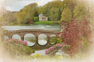 Фото Ретро фото с мостом - Сюжеты|Ретро | Студия фресок и фотопанно "La Stanza"