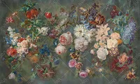 Фото Фреска ALBA Flora арт. 800625 - Цветы | Студия фресок и фотопанно "La Stanza" 1