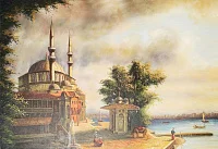 Фото Живописная мечеть - Пейзажи|Восточные страны | Студия фресок и фотопанно "La Stanza" 1