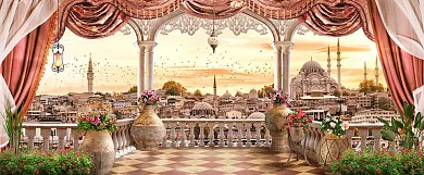 Фото Фреска Пейзажи Балконы и террасы арт. a_903 - Пейзажи|Балконы и террасы | Студия фресок и фотопанно "La Stanza"